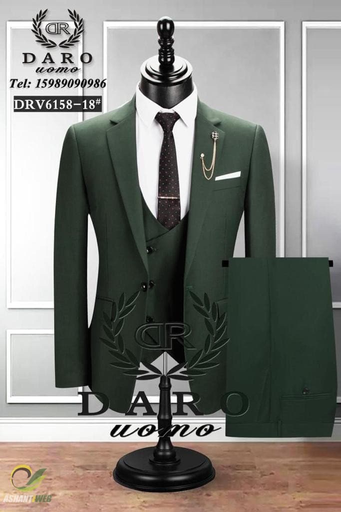 Army Green Men Suit
