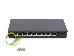 Intelligent POE Switch, 9 Port,