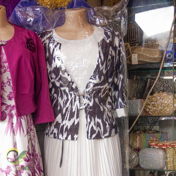 Ladies Black & White  Onion Plus Dress
