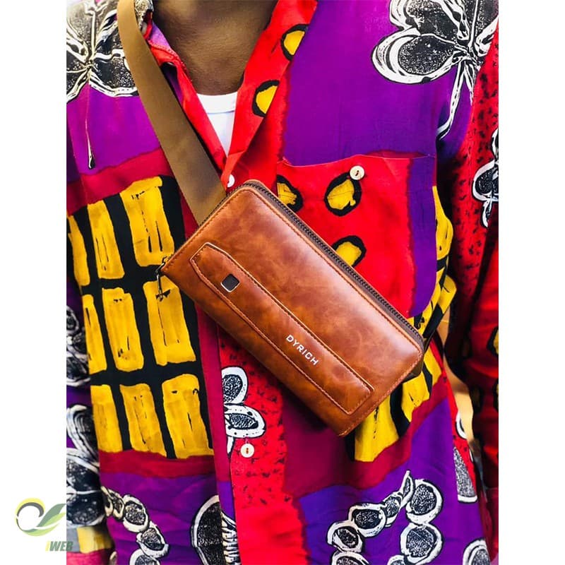 Men's Leather Chest Bag